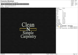 Clean Simple V2 Embroiery File 6 sizes