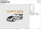 Cliffs auto Embroidery