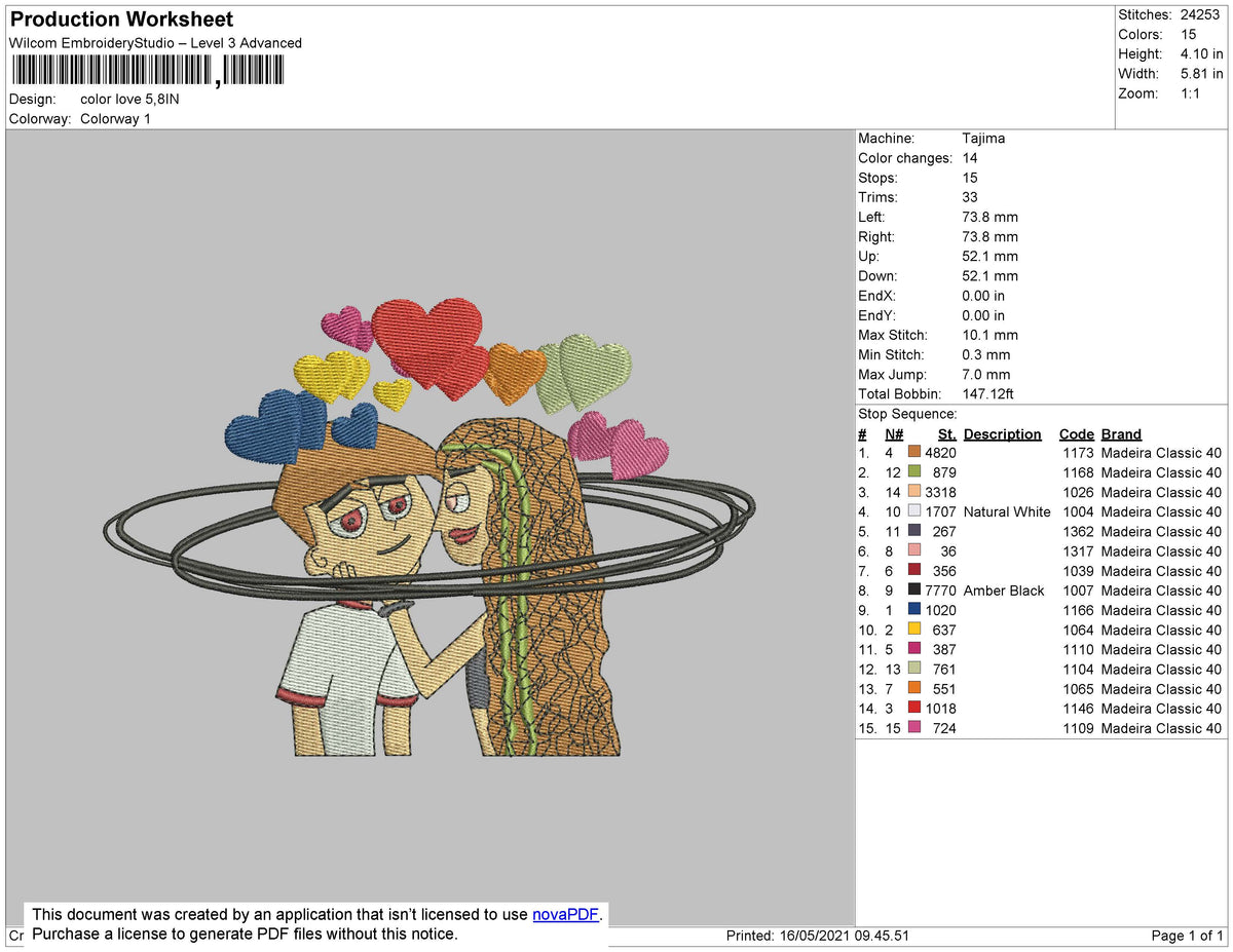 Color Love Embroidery