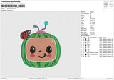 Cocomelon 3 Embroidery File 6 size