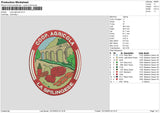 Coop Cirlce Embroidery File 6 sizes