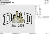 Dad Photo 230625 Embroidery File 6 size