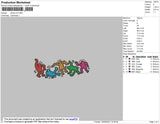 dance V2 Embroidery File 4 size