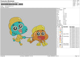 Darwinwater Embroidery File 6 sizes
