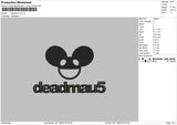Mouse Text Embroidery File 6 sizes