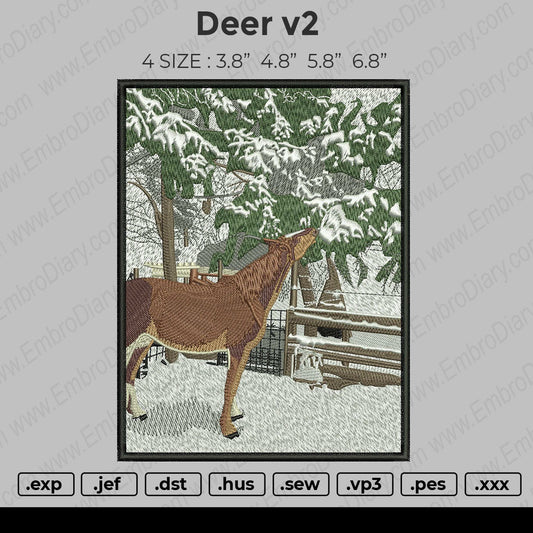 Deer Embroidery