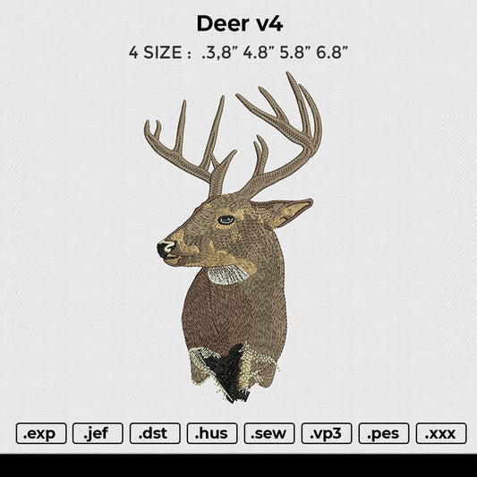 Deer v4 Embroidery