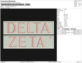 delta zeta rectangle