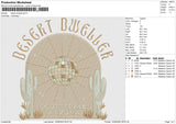 Desert dweller  Embroidery File 6 size