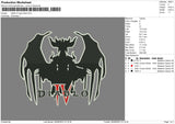 Diablo Iv Logo Embroidery File 6 sizes