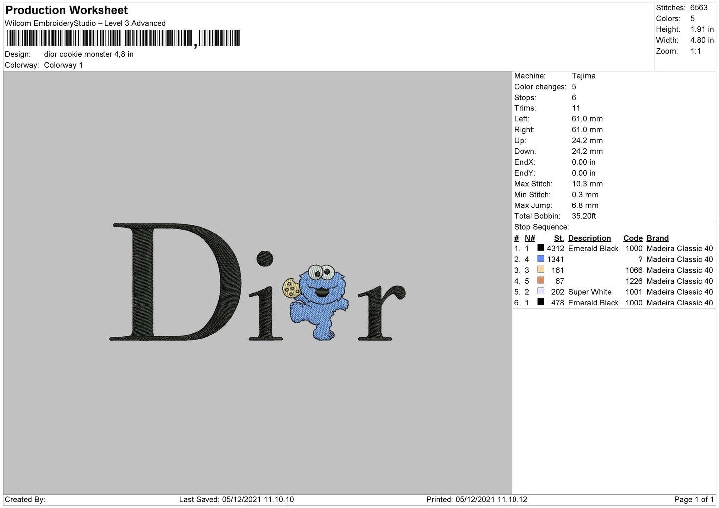Dior Cookie Monster