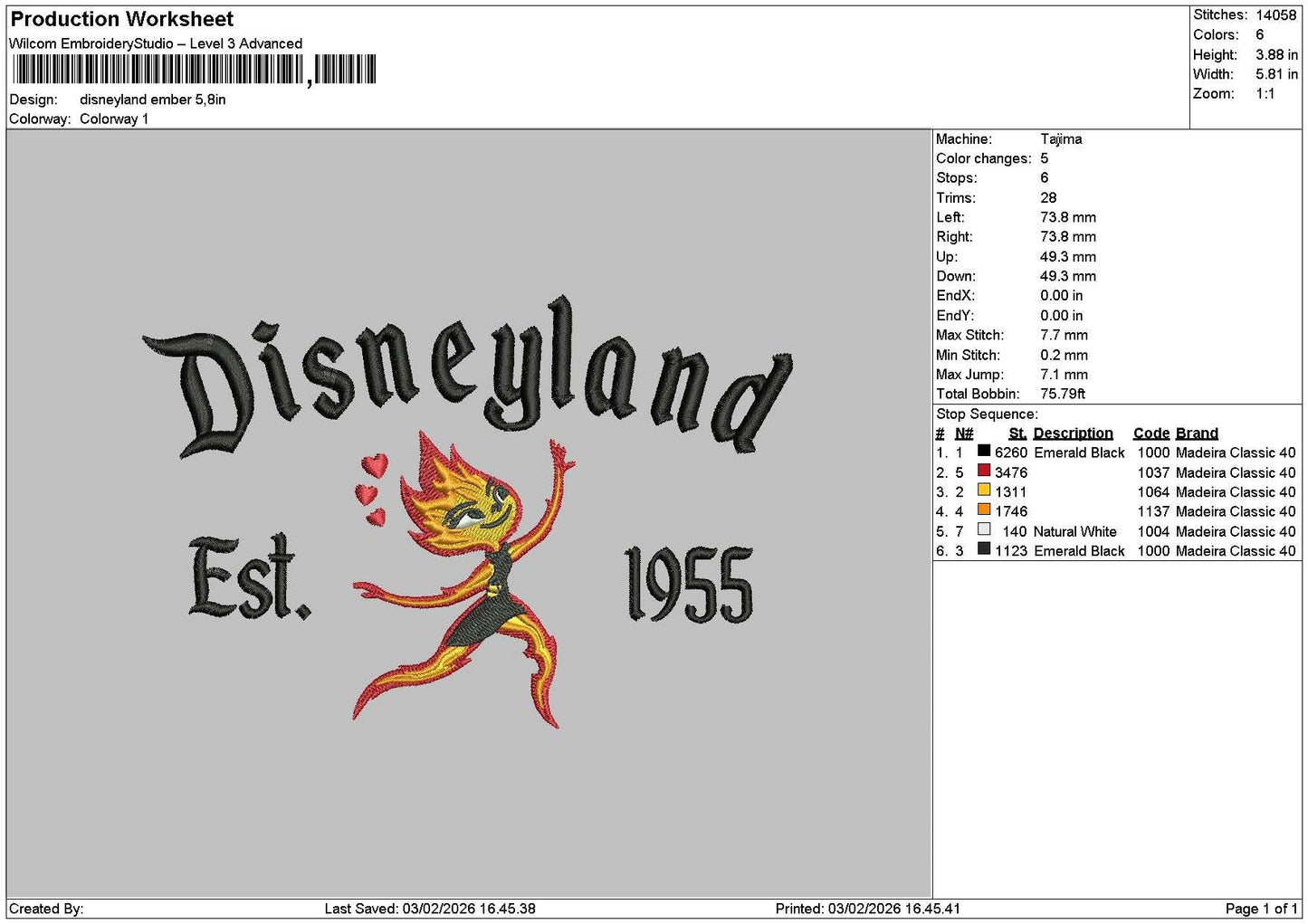Dland Fire Embroidery File 6 sizes