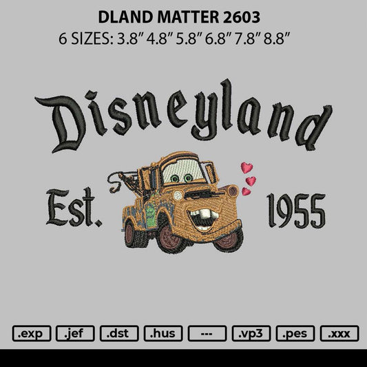 Dland Metter 2603 Embroidery File 6 sizes