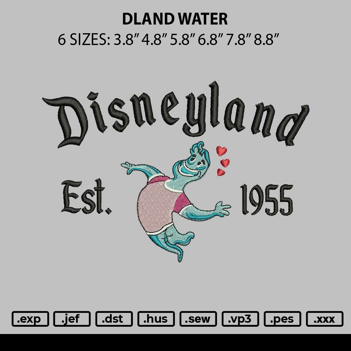 Dland Fire Embroidery File 6 sizes