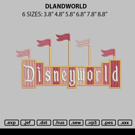Dlandworld Embroidery File 6 sizes