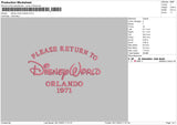Orland World Embroidery File 6 sizes