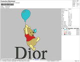 Dior Pooh Embroidery