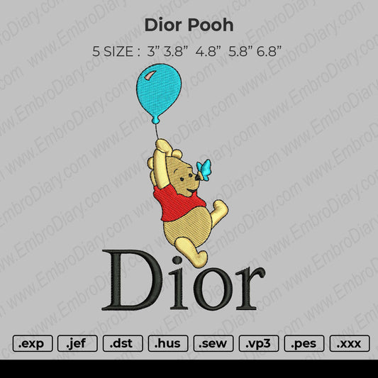 Dior Pooh Embroidery