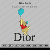 Dior Pooh Embroidery
