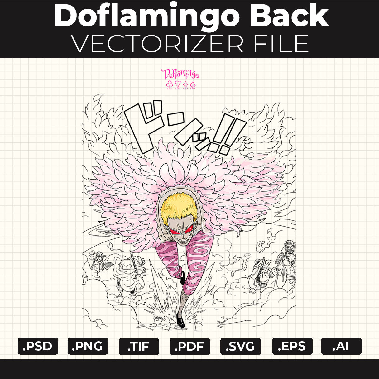 Doflamingo Print 2 file