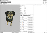 Dog 0712 Embroidery File 6 sizes