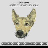 Dog 0904 Embroidery File 6 sizes