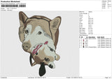 Dog 111123 Embroidery File 6 size