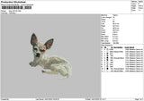 Dog 1401a Embroidery File 6 sizes