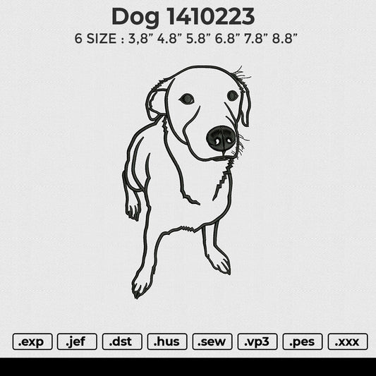 Dog 1410223 Embroidery File 6 size