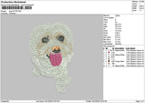 Dog 1612 Embroidery File 6 sizes