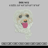 Dog 1612 Embroidery File 6 sizes
