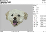 Dog 1711 Embroidery File 6 sizes