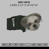 Dog 1901b Embroidery File 6 sizes