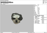 Dog 1901d Embroidery File 6 sizes