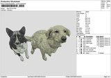 Dog 2201a Embroidery File 6 sizes