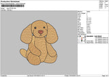 Dog 2701 Embroidery File 6 sizes