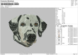 Dog 2910b Embroidery File 6 sizes
