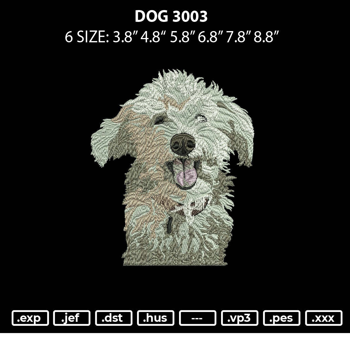 Dog 3003 Embroidery