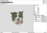 Dog Head 0712 Embroidery File 6 sizes