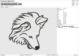 Dog head 111224 Embroidery File 9 size