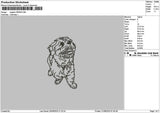 Dog Outline 2008 Embroidery File 6 sizes