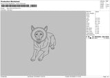 Dog Outline 0312a Embroidery File 6 sizes