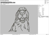 Dog Line 2511 Embroidery File 6 sizes