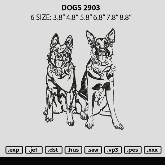 Dog 2903 Embroidery