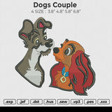 Dogs Couple (2file) Embroidery