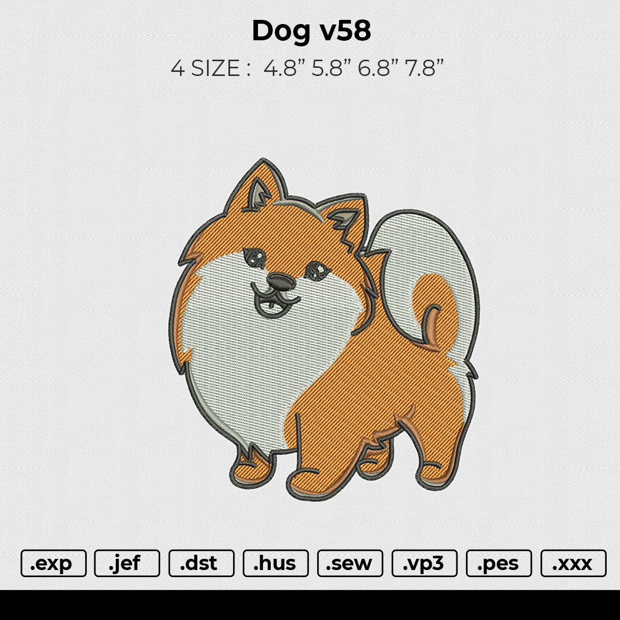 Dog v58 Embroidery