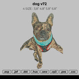 dog v72 Embroider