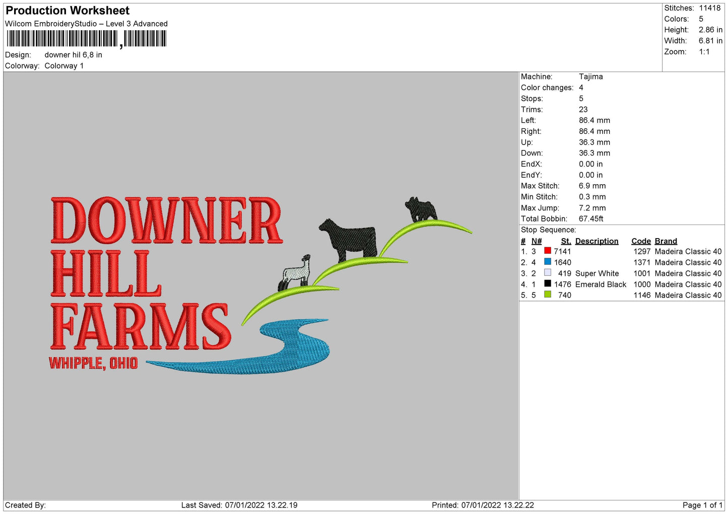 Downer Hill Embroidery