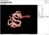 Dragon Fire Embroidery File 6 sizes