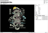 Dragon Japan Embroidery File 6 sizes